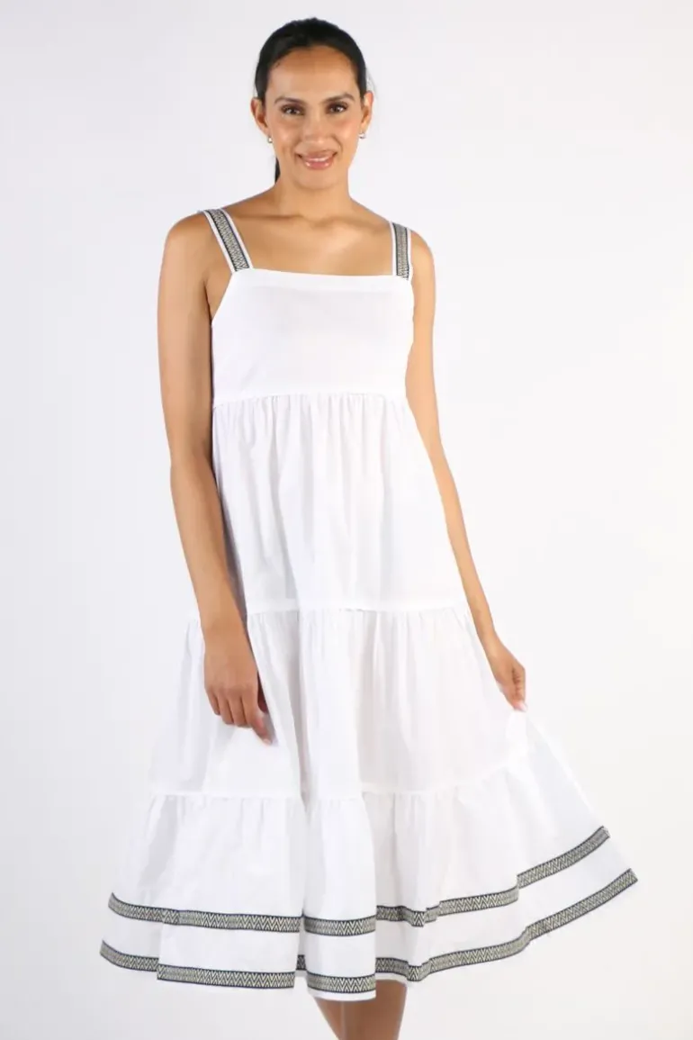 Bagruu Talika Dress In White
