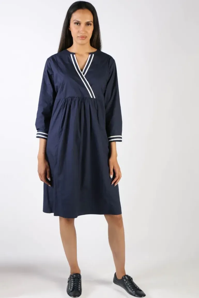 Bagruu Tikka Dress In Navy