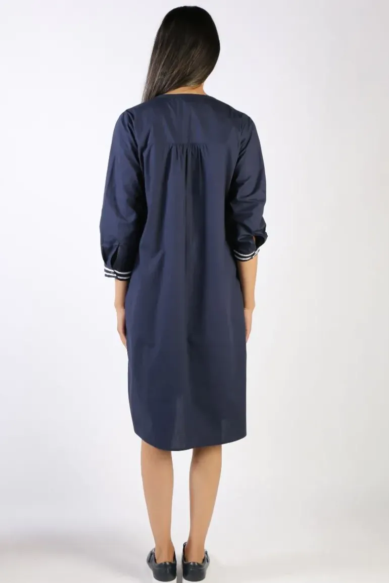 Bagruu Tikka Dress In Navy