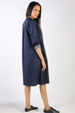 Bagruu Tikka Dress In Navy