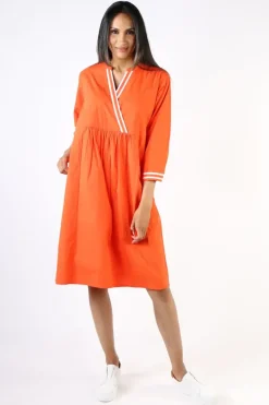 Bagruu Tikka Dress In Orange