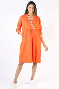 Bagruu Tikka Dress In Orange
