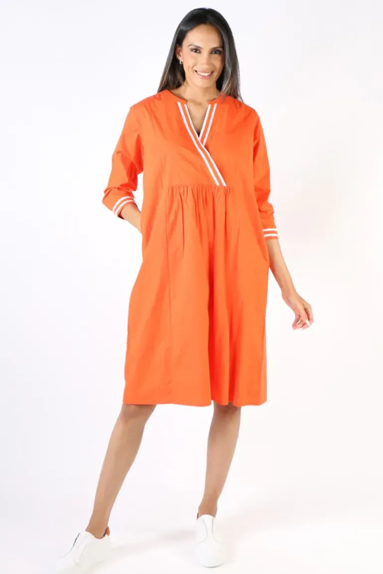 Bagruu Tikka Dress In Orange