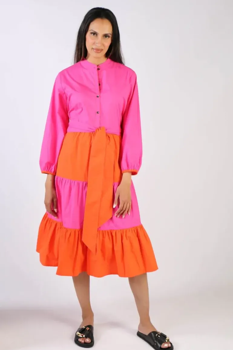 Bagruu Valia Dress In Orange