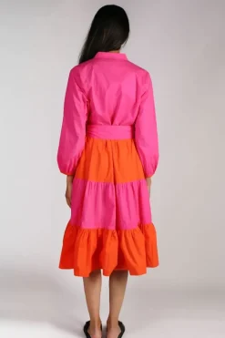 Bagruu Valia Dress In Orange