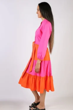 Bagruu Valia Dress In Orange