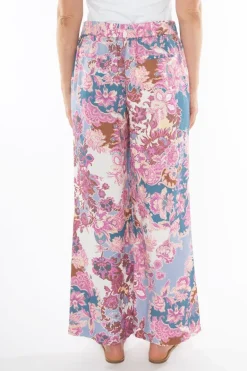 Baroque Print Palazzo Pant In Multi By Jump