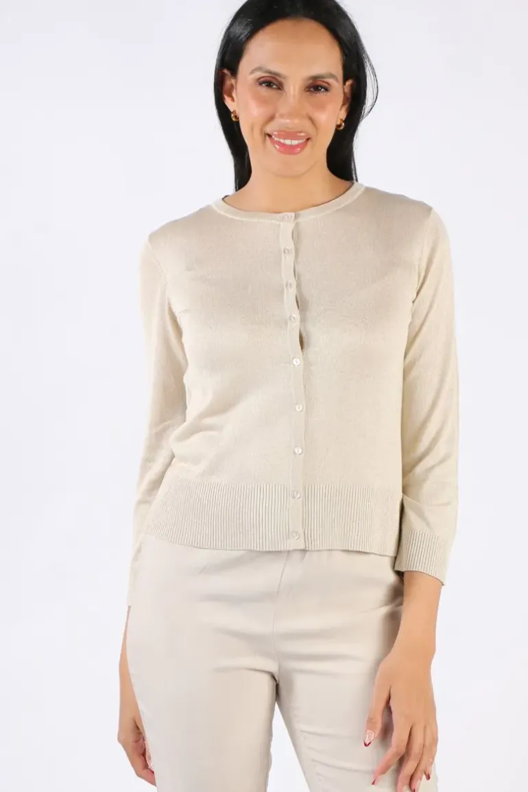Bella Evening Cardi In Gold