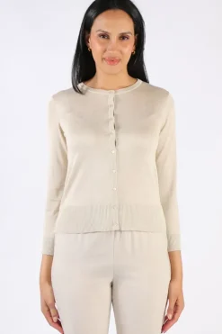 Bella Evening Cardi In Gold