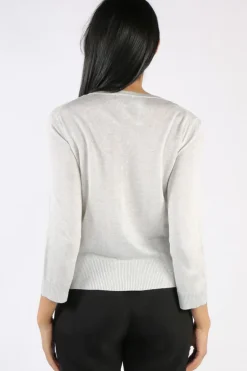 Bella Evening Cardi In Pearl