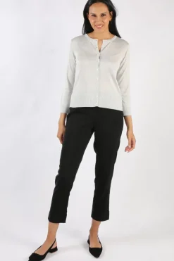 Bella Evening Cardi In Pearl