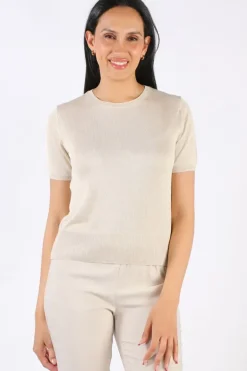 Bella Evening Jumper In Gold