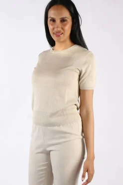 Bella Evening Jumper In Gold