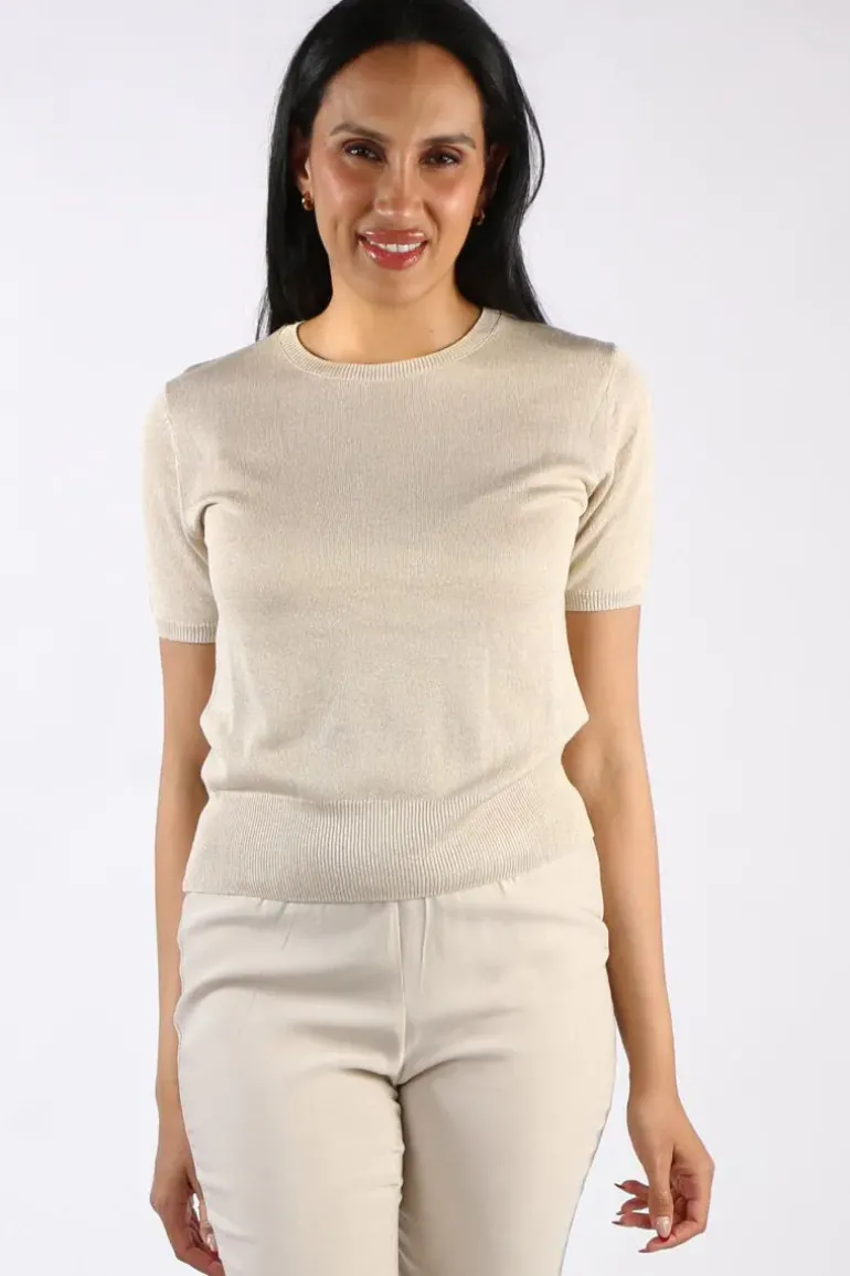 Bella Evening Jumper In Gold