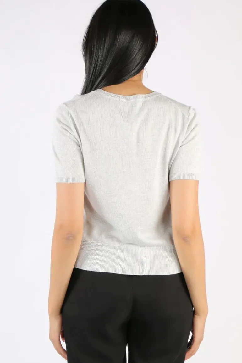 Bella Evening Jumper In Pearl