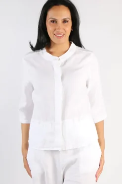 Blueberry Italia Classic Blouse In White