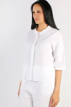 Blueberry Italia Classic Blouse In White