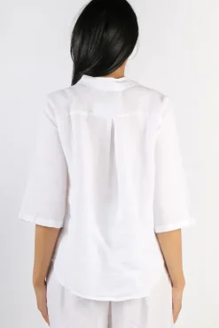 Blueberry Italia Classic Blouse In White