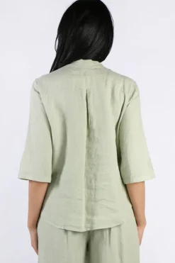 Blueberry Italia Classic Blouse In Sage