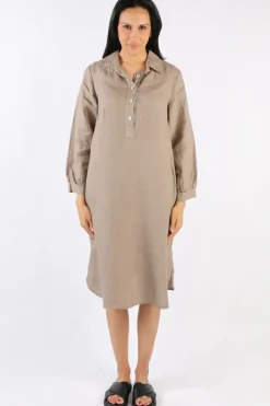 Blueberry Maria Pia Shirt Dress In Fango