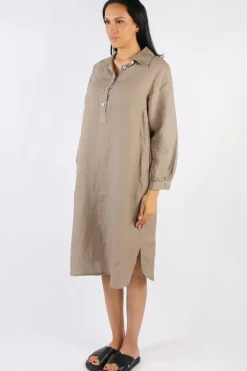 Blueberry Maria Pia Shirt Dress In Fango