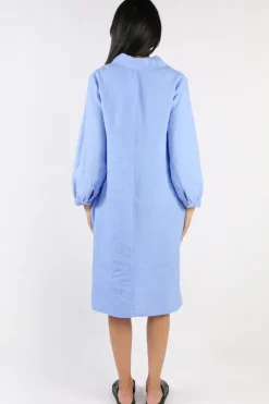 Blueberry Maria Pia Shirt Dress In Cornflower