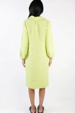 Blueberry Maria Pia Shirt Dress In Lime