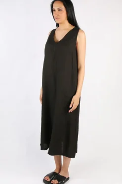 Blueberry Maxi Dress In Black