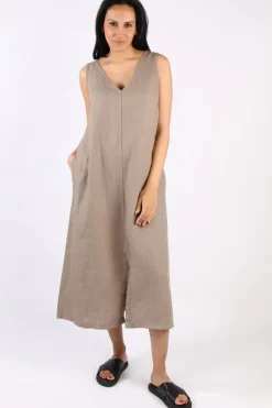 Blueberry Maxi Dress In Fango