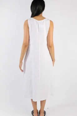 Blueberry Maxi Dress In White
