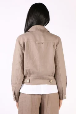 Blueberry Military Jacket In Fango