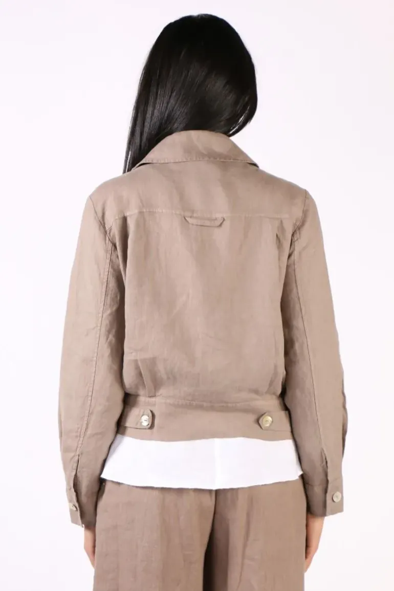 Blueberry Military Jacket In Fango