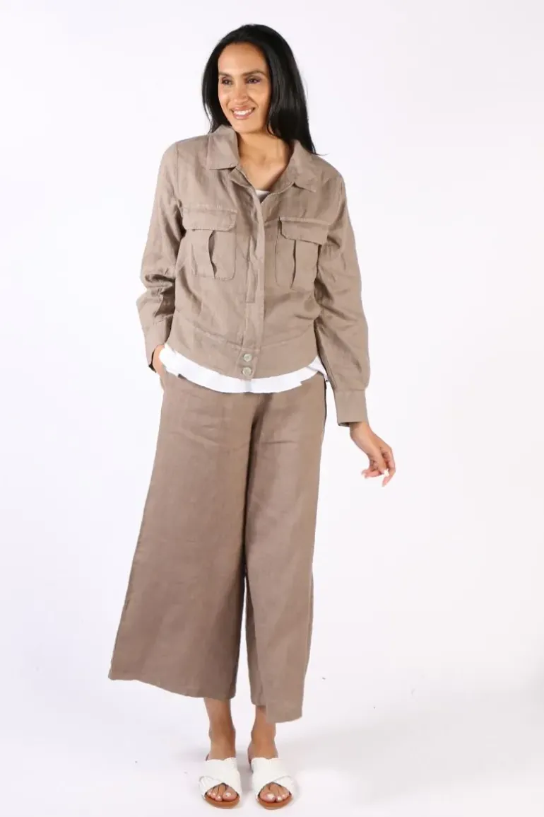 Blueberry Military Jacket In Fango