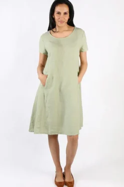 Blueberry Swing Dress In Sage
