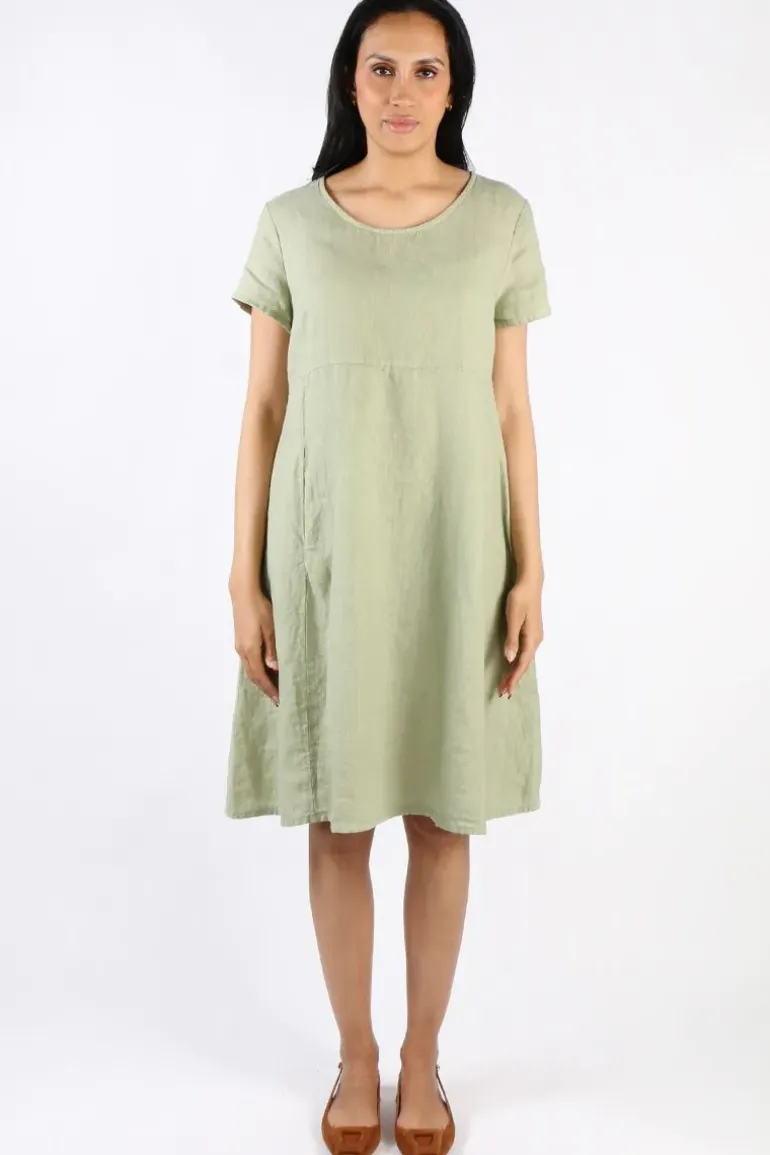 Blueberry Swing Dress In Sage