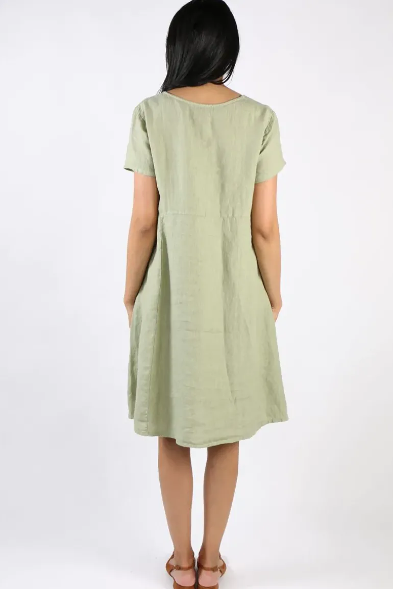 Blueberry Swing Dress In Sage