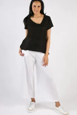 Blueberry Tee Top In Black