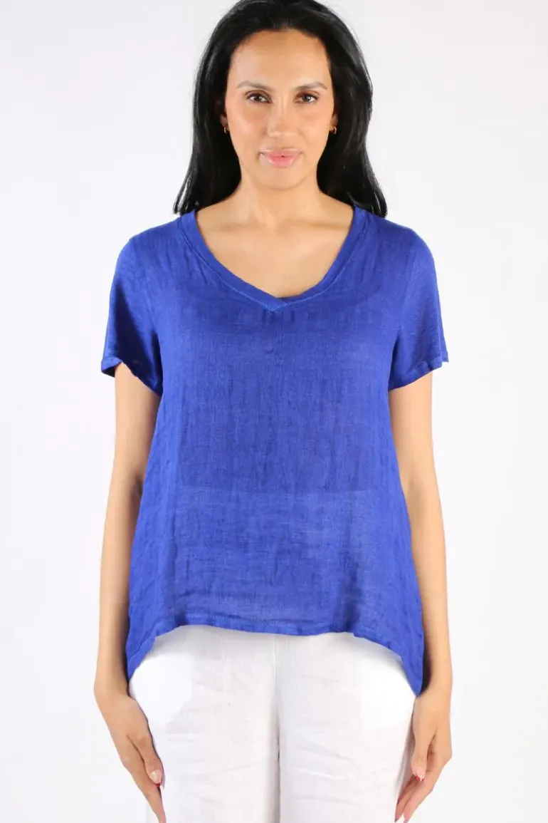 Blueberry Tee Top In Royal