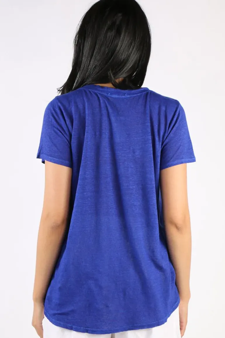 Blueberry Tee Top In Royal