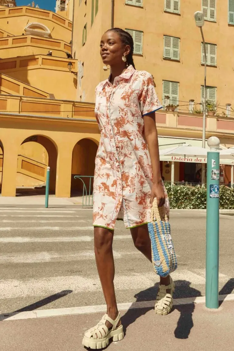 Boom Shankar Cuba Dress In Print