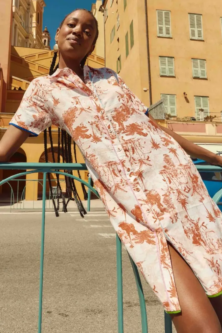 Boom Shankar Cuba Dress In Print