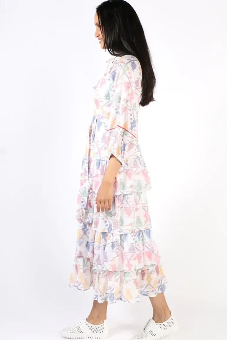 Boom Shankar Poppy Noel Dress In White