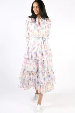 Boom Shankar Poppy Noel Dress In White