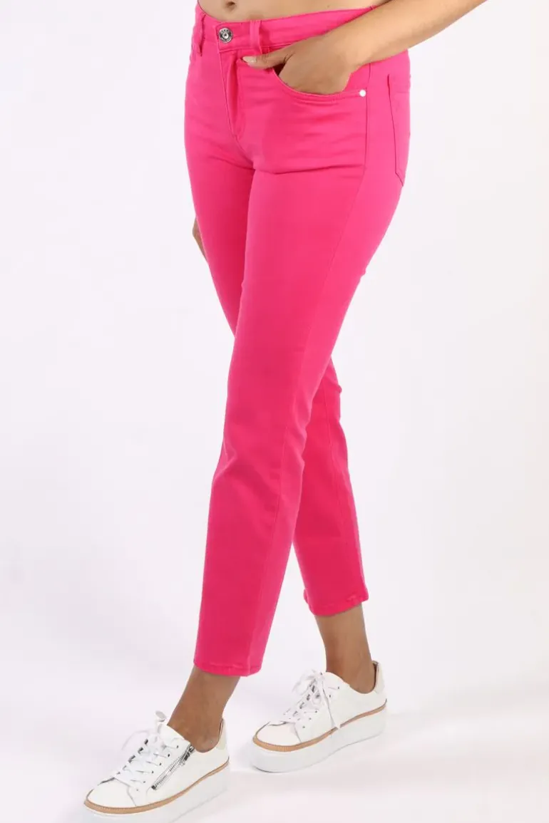 Brax Shakira Slim Leg Denim In Pink