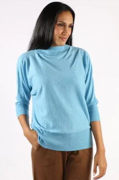 Bridge And Lord Dolman Sleeve Jumper In Blue