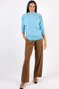 Bridge And Lord Dolman Sleeve Jumper In Blue