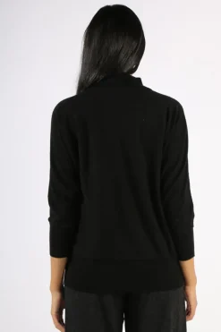 Bridge And Lord Dolman Sleeve Jumper In Black
