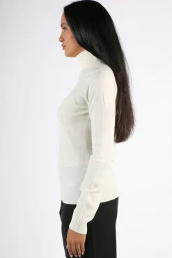 Bridge And Lord Essential Polo Neck Rosie Jumper In Ivory