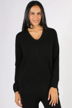 C & Co Boyfriend Jumper In Black