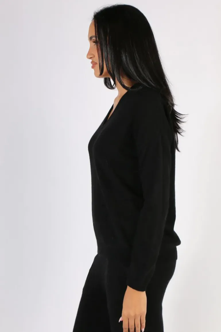 C & Co Boyfriend Jumper In Black